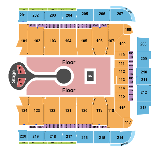 CFG Bank Arena Benson Boone Seating Chart