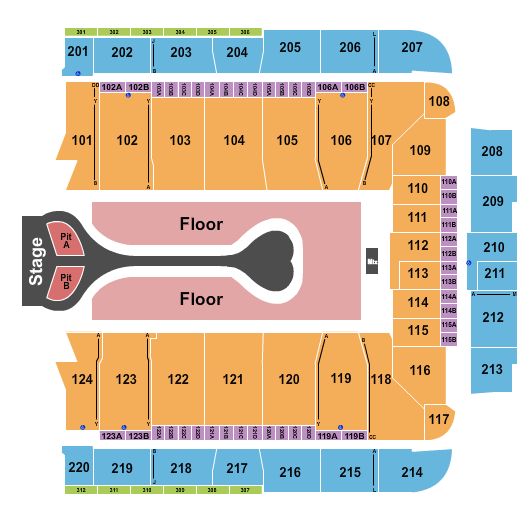 CFG Bank Arena Benson Boone Seating Chart